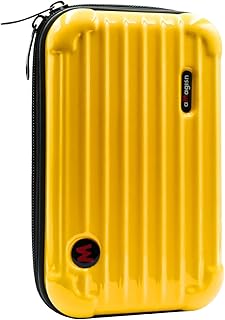 Carrying Case Protective Storage Bag for Insta 360 GO 3,Small Hard Shell Travel Carry Case for GO3 Action Camera and Combo Accessories,with Shoulder and Carry Strap (Yellow)