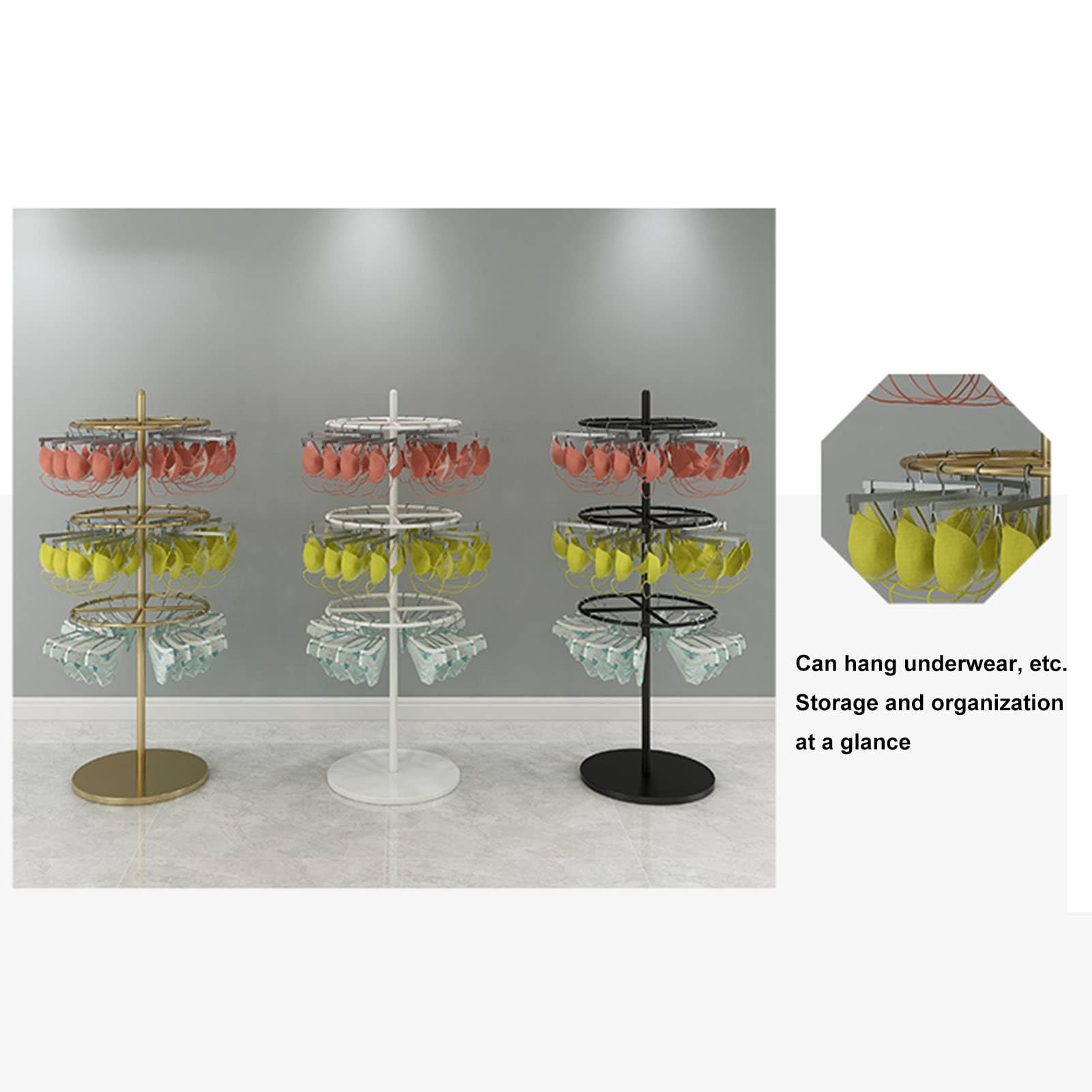 Drehbares Verkaufsdisplay Merchandising Rack – rundes drehbares Spinnerregal für Einkaufszentren, Ausstellungen und Einzelhandelsgeschäfte – Verkaufsständer