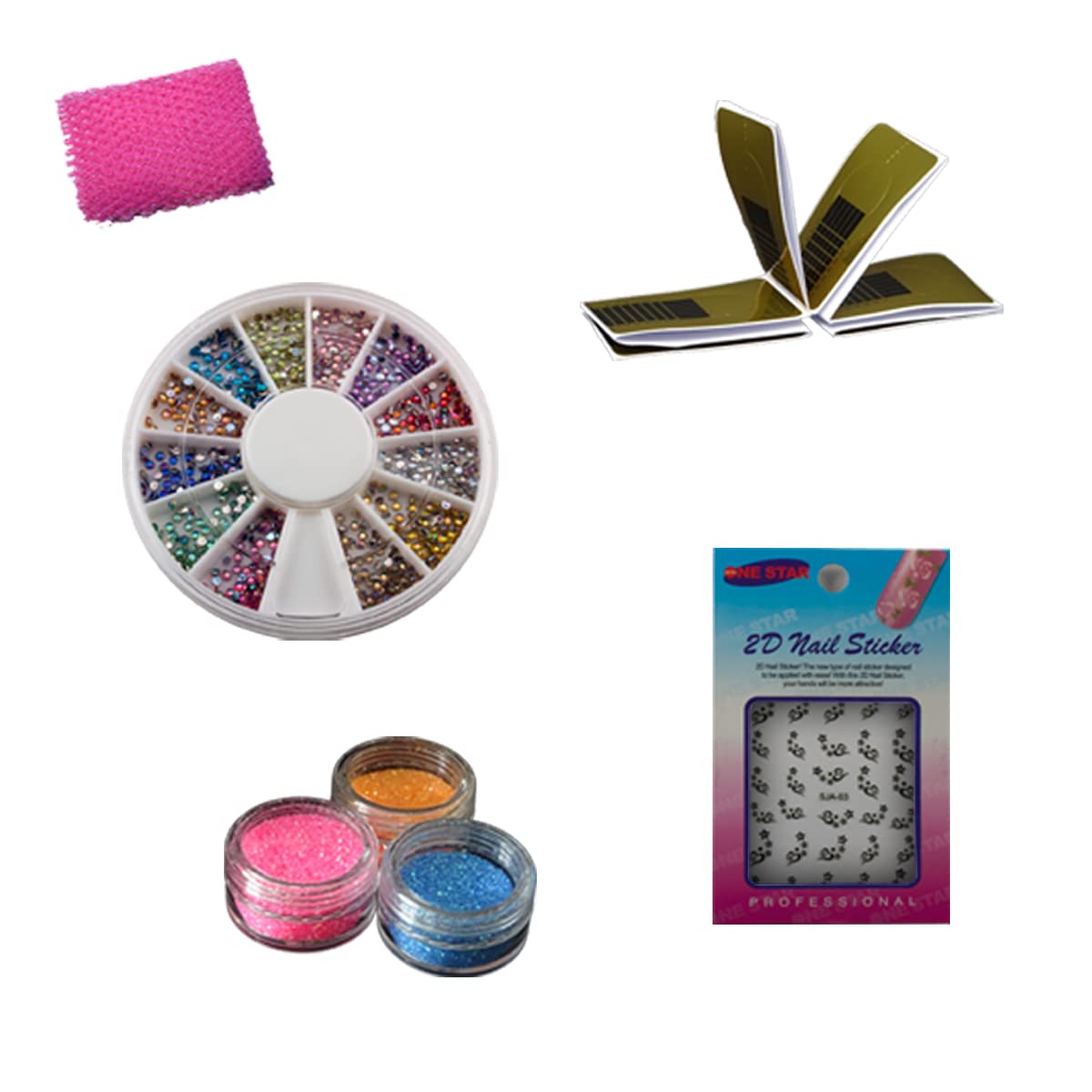 Kit de introducción Nail abridor Estudio Starlight Incluye dispositivo combinado UV-LED, accesorios para uñas - arte de uñas - set de inicio - kit de gel UV