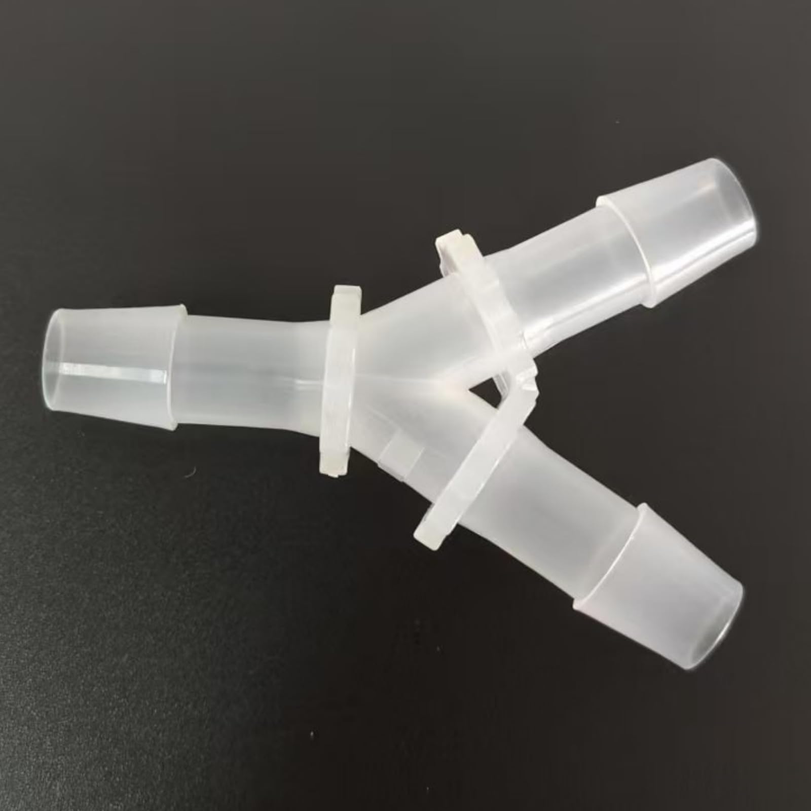 Plastikowa końcówka do węża wielokrotnego użytku typu Y — równy trójdrożny adapter do maszyn laboratoryjnych i spożywczych — 25 szt.(9.6mm 3/8inch)