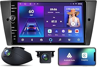 5G WiFi (3G Ram 32G ROM) 8Core Compatible BMW 3 Series 2005-2011(E90/E91/E92/E93) 9inch Car Stereo Radio Carplay&Android Auto/Airplay/Mirroring/1080P/SWC (5GWiFi(8Core-3+32)+2Gifts)