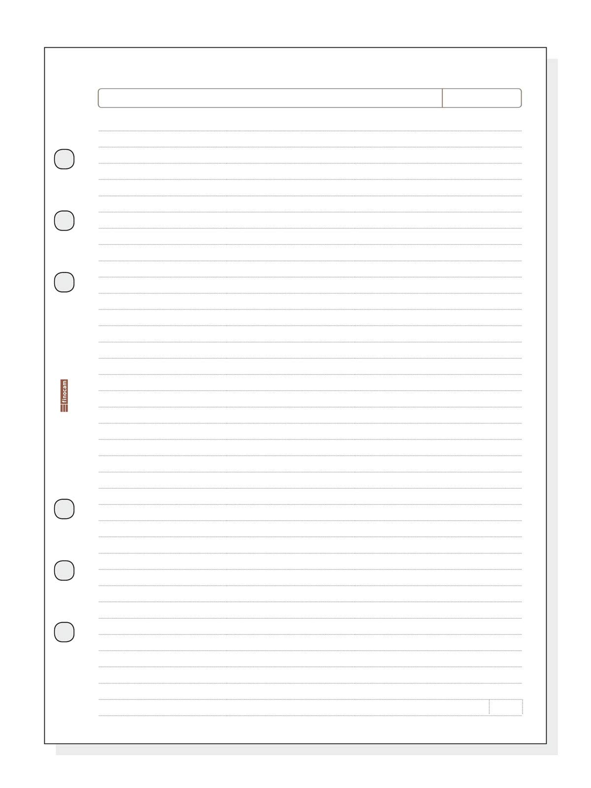 FinocamOpen Horizontal Striped Diary 1000-155x215 mm