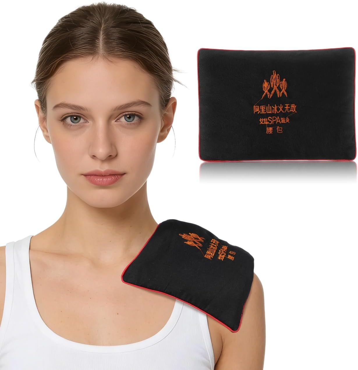 FOMIYES Microwavable Heating Pad, Waist Warmer with Mineral Sea Salt for Circulation and Relaxation Portable Neck and Back Wrap for Targeted Fatigue Relief and Comfortable Design