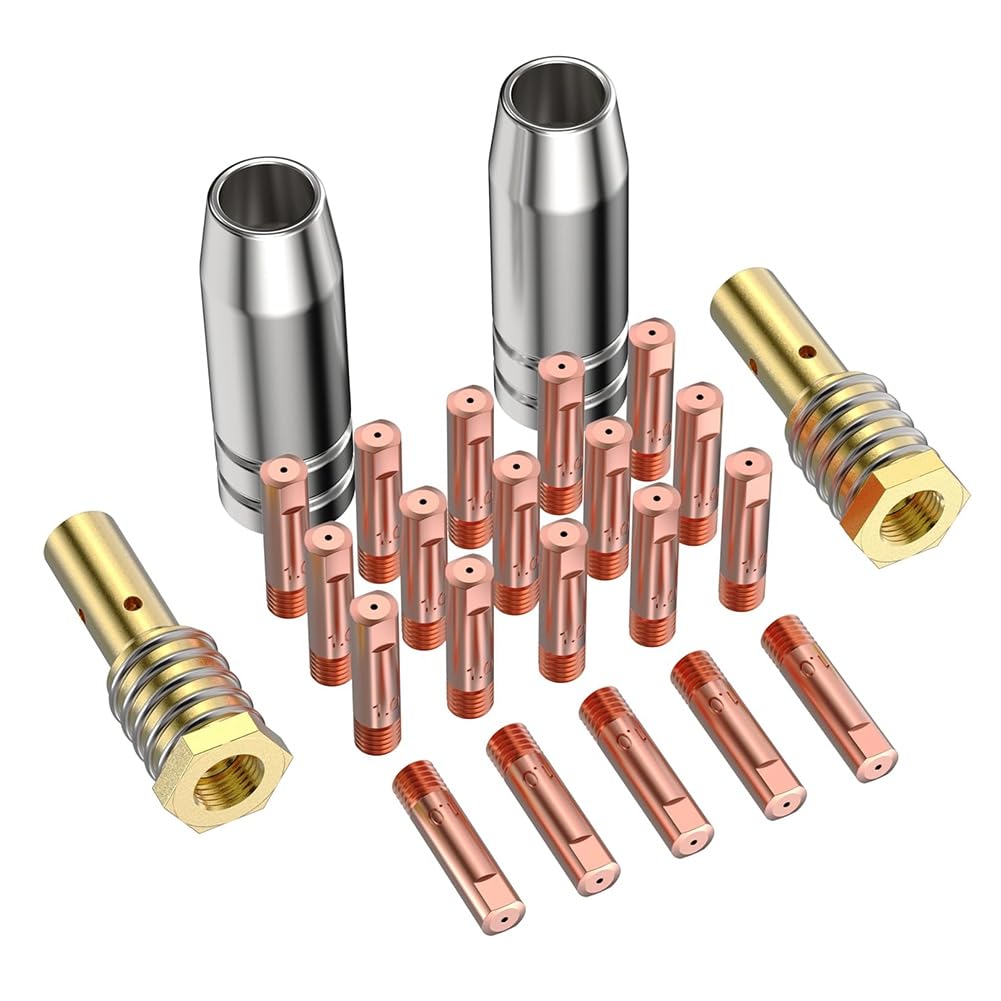 Littimoon MIG Welding Kit 0.035" Contact Tip Nozzle Diffuser MIG Welding Accessory forMIG145FX andMIG135FX C