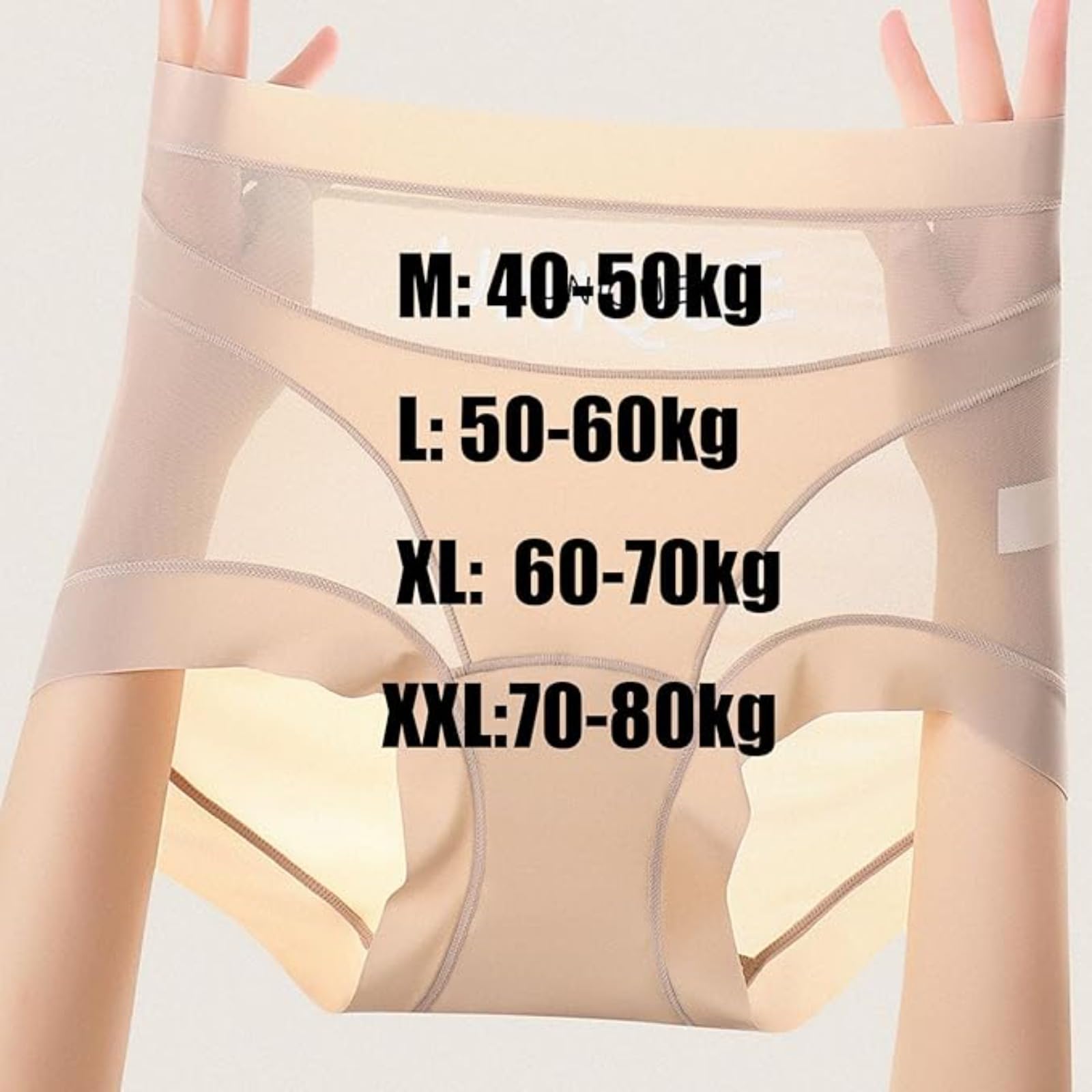 Generico Biancheria Intima Unica Controllo della Pancia per Le Donne Shapewear,Controllo Mutandine a Vita Alta,Biancheria Intima Senza Cuciture per Le Donne