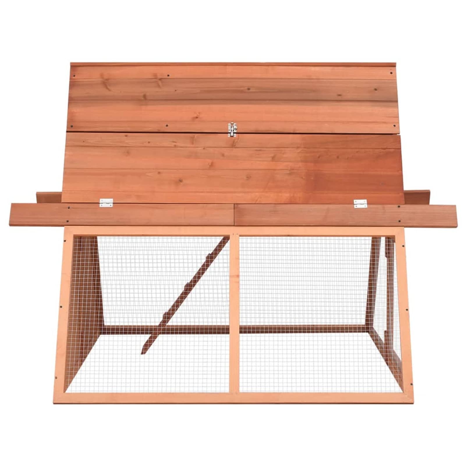 Conejera, XIAOGUANG Jaula Cobaya, Jaulas para Conejos, Jaula Hamster, Casa Conejo, Casita Conejo, Nido Conejo, de Madera Maciza de Abeto 152x127x109,5 cm