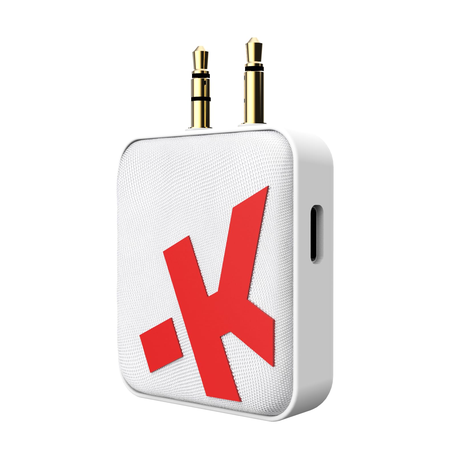 SKROSS - Adaptateur Audio sans Fil - Connecte des écouteurs aux Divertissements en Vol, à la Télévision, aux Ordinateurs, aux Voitures, aux Machines de Gym - Autonomie de 20 Heures - Portée de 10 MT.