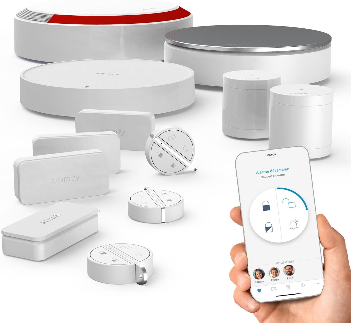 Somfy 1875282 Home Alarm Essential Plus Integral Alarme Maison avec