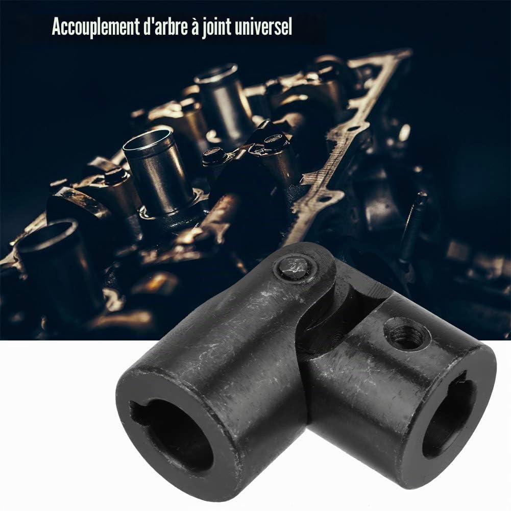 Cardan 16mm, Joint Universel, Couplage d'Axe de Joint Universel Rotatif Coupleur de Connecteur de Moteur en Métal avec vis pour Voiture de Bateau RC de Robots, 16 * 32 * 70mm