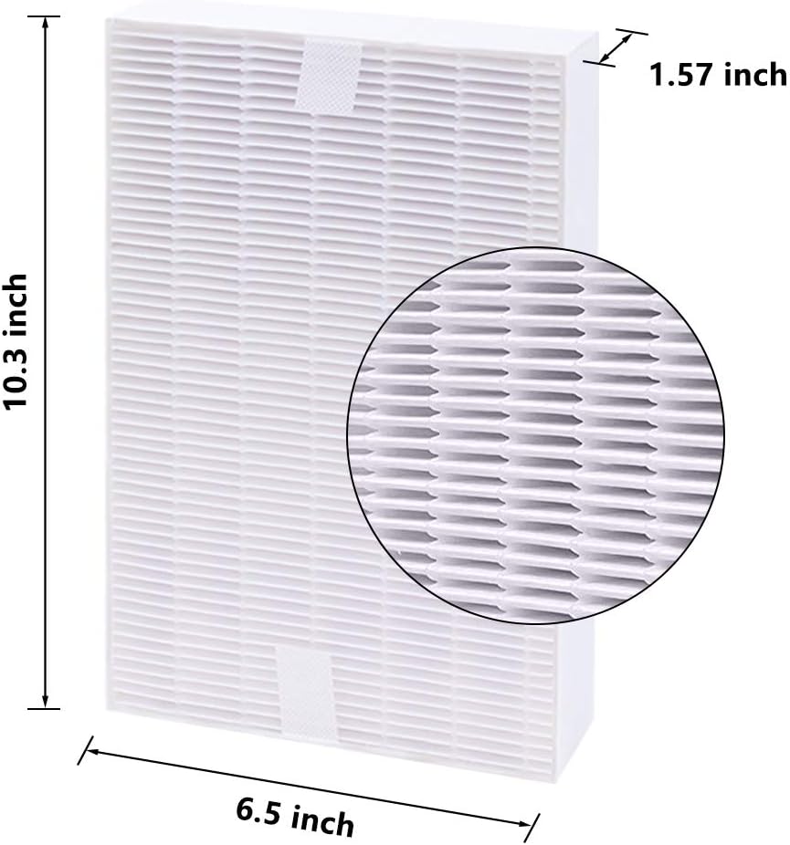 9 Pack HPA300 HEPA Filter Replacement for Honeywell Air Purifiers HPA300, HPA304, HPA8350, HPA300VP, HPA3300b, HPA5300, Replace HRF-R3, Pack of 6 HEPA R Filters and 3 Pre filters A HRF-AP1
