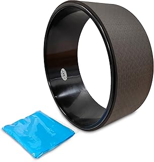 NGT Yoga Wheel 13 inch Yoga Wheel for Back Pain Strongest and Most Comfortable Dharma Yoga Prop Wheel with Free Yoga Bands