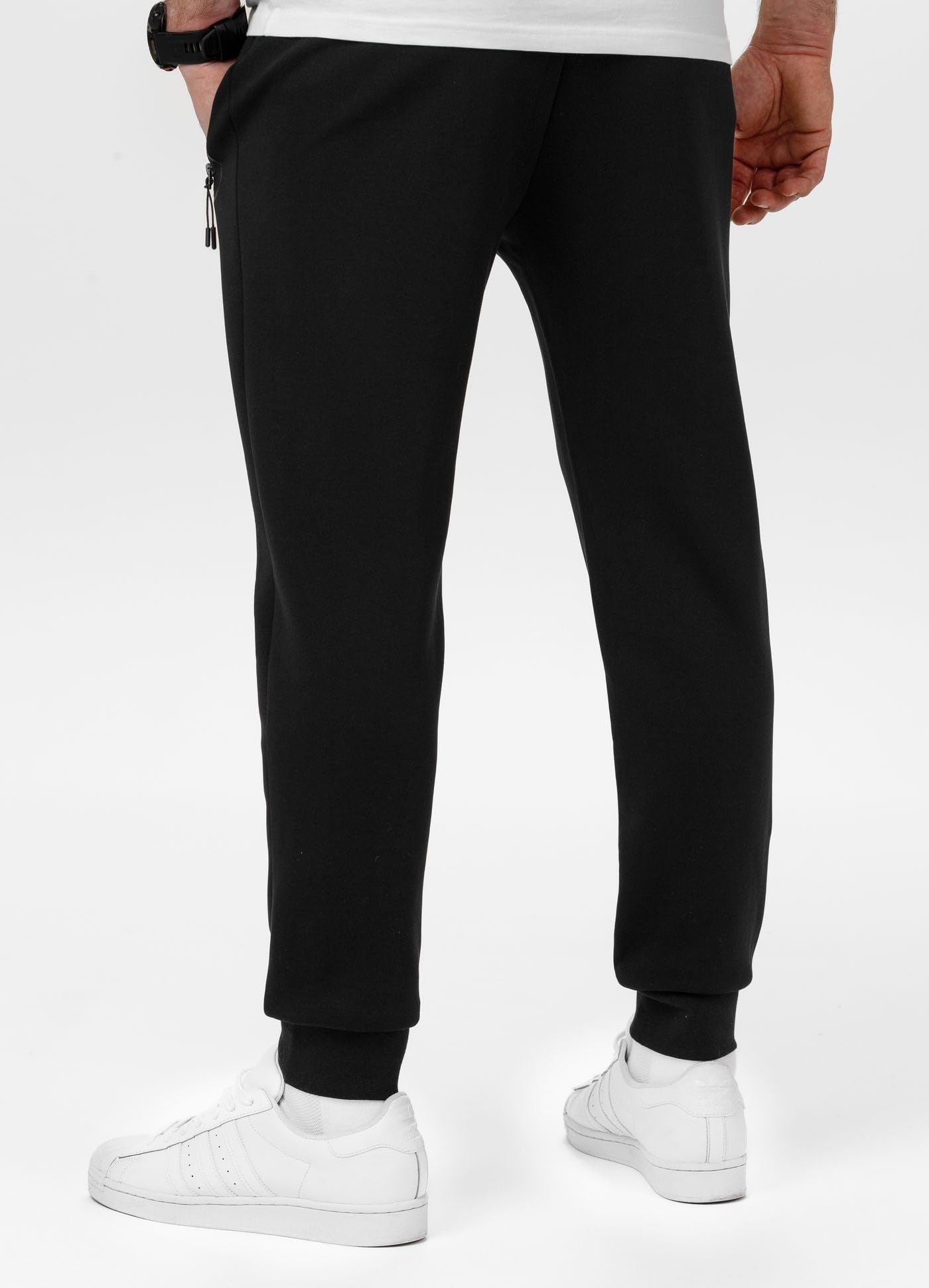 PITBULL - Pantalon Chandal Hombre Dogwood, Pantalón Chándal Entrenamiento, Pantalones Deportivos Hombres con Detalles en Contraste, Pantalones Chandal Cómodos, Sweatpants
