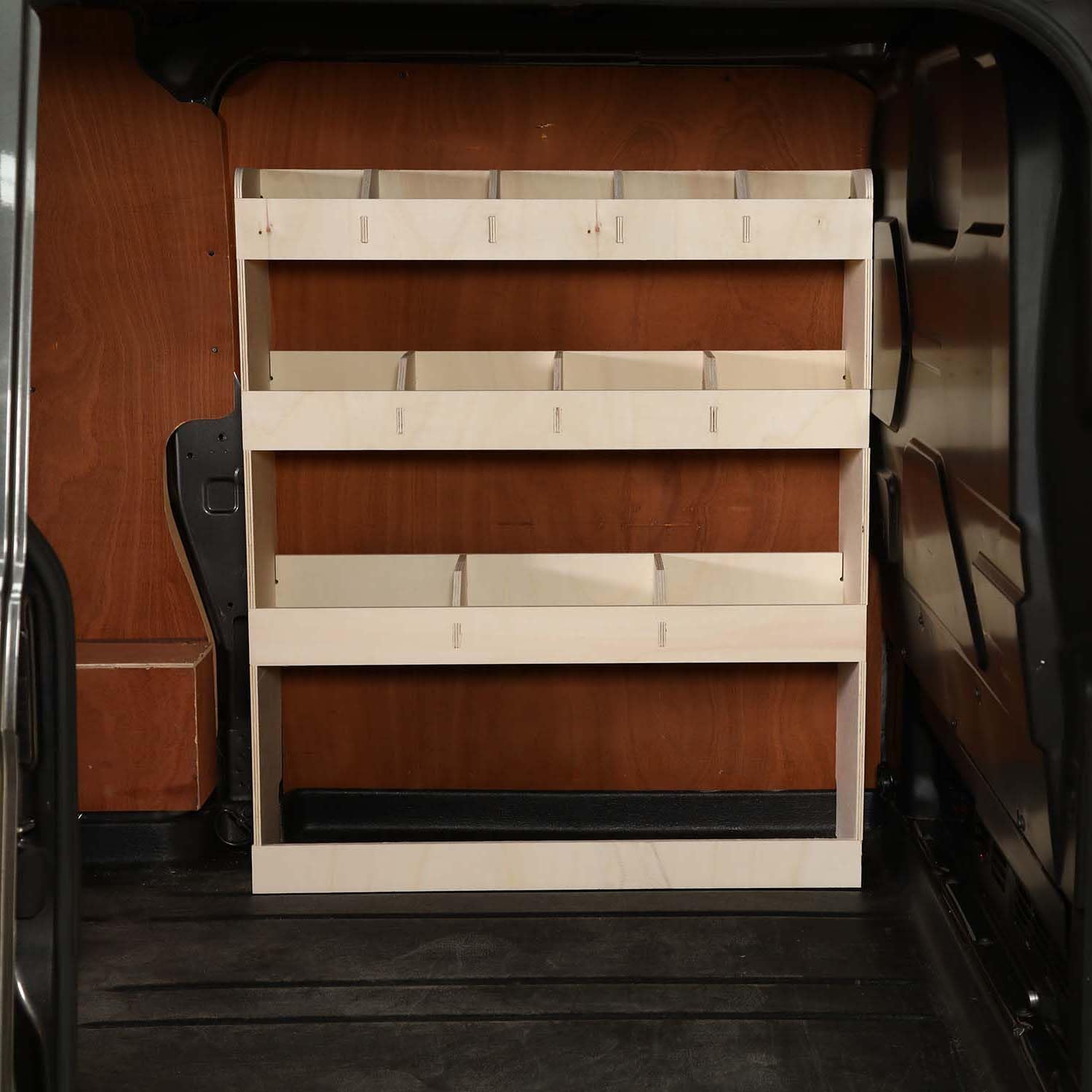 Vanify - Kompatibel mit Ford Transit Custom L1 2012+ Fahrzeugeinrichtung Fahrzeugregale, Fahrerseite vorne Regal