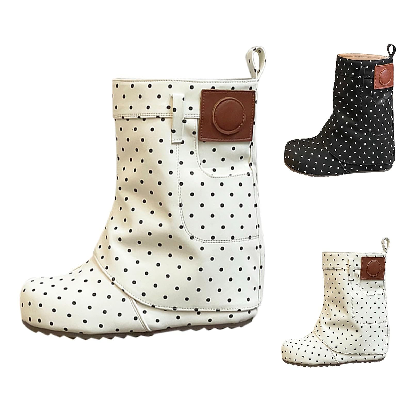 Botas de Agua Mujer Negras Botines Casuales Cómodas Elegante Boots Women