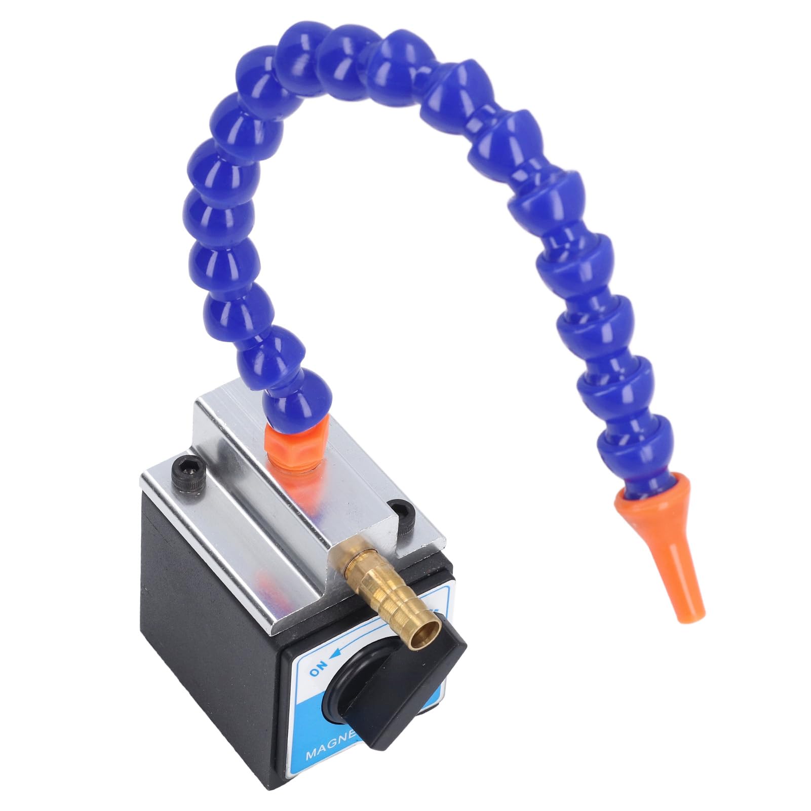 Coolant Reservoir Tank Hose,1/4in Inlet 1/2in Outlet Magnetic Base Coolant Hose Adjustable Magnetic Base 300mm Long Oil Coolant Pipe Adjustable Magnetic Base Holder