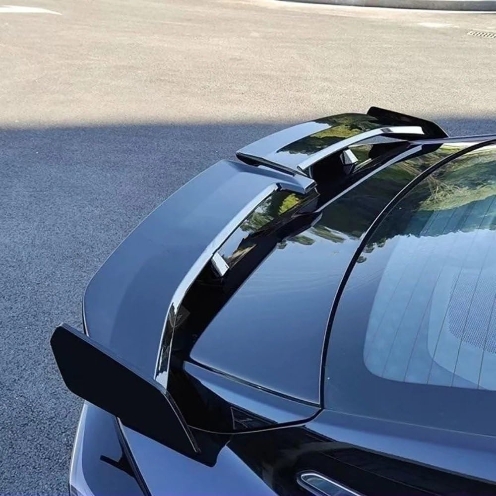 Uniwersalny zderzak samochodowy w kształcie motyla zmodyfikowany z tylnym skrzydłem bez perforowanego spojlera dotyczy wszystkich części samochodowych Spoiler dachowy(Carbon fibre)