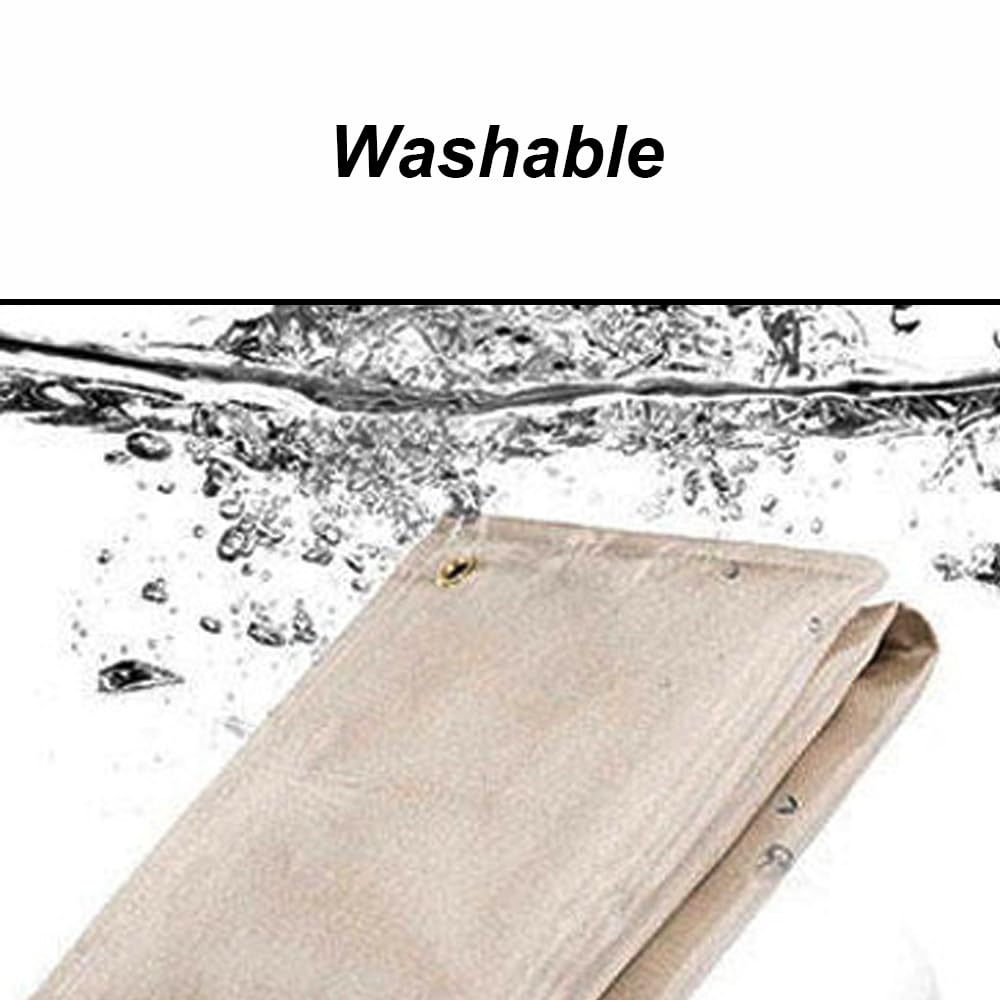 80 x 120 cm Tapis anti-étincelles pour poêles de cheminée, ignifuge 1000 °C