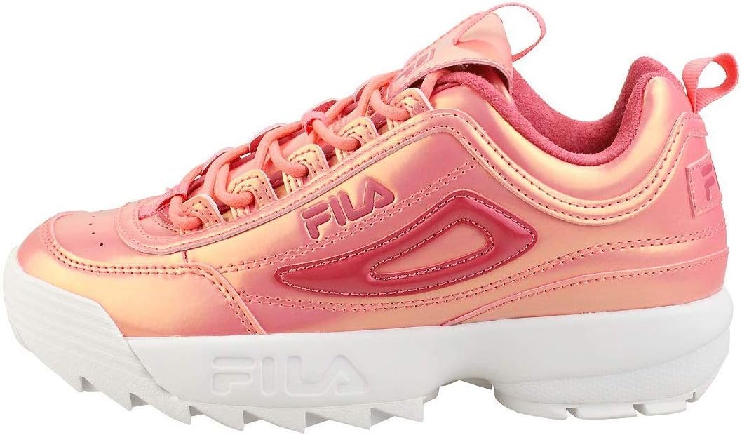 Fila Women's Disruptor II Liquid Luster Shoes Bltd/Rsbs/White 9
