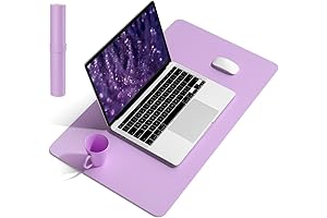 Purple Non-Slip Waterproof Desk Mat for Home or Office