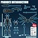 T13 Action Figure 2-Pack Set, Titan 13 Robot 3D Printed Already Assembled Collectible Toy with Dummy 13 Figure for 6 7 8 9 10 11 12 Years old Kids Gift, Titan13 & T-13 Model Kit for Kids & Adults