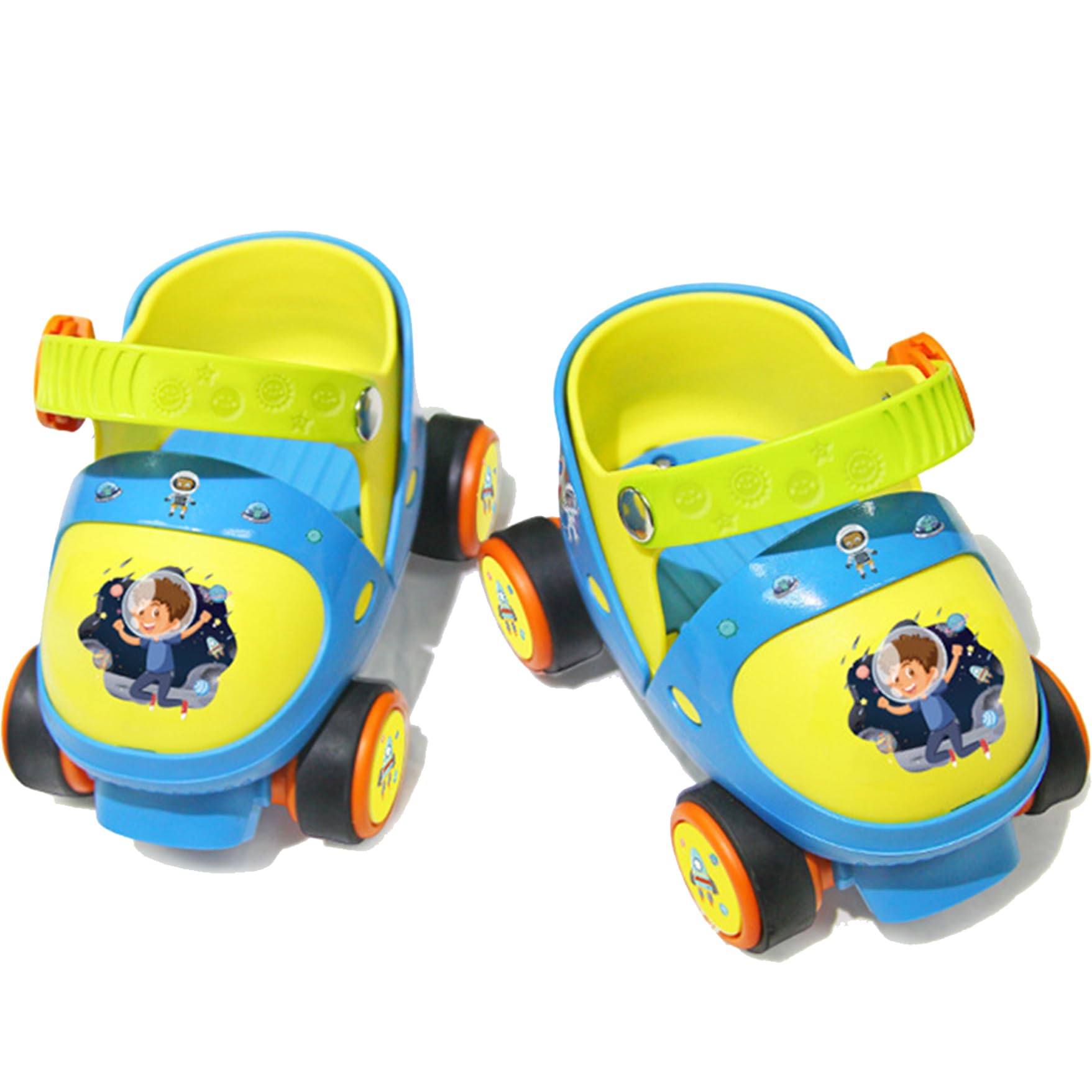 AM ANNA Kids Adjustable Quad Roller Skates for Toddlers Age 2-5,Adjustable Roller Skates for Toddler Beginner Boys & Girls,Roller Skates Shoes for Beginners Toddlers Baby