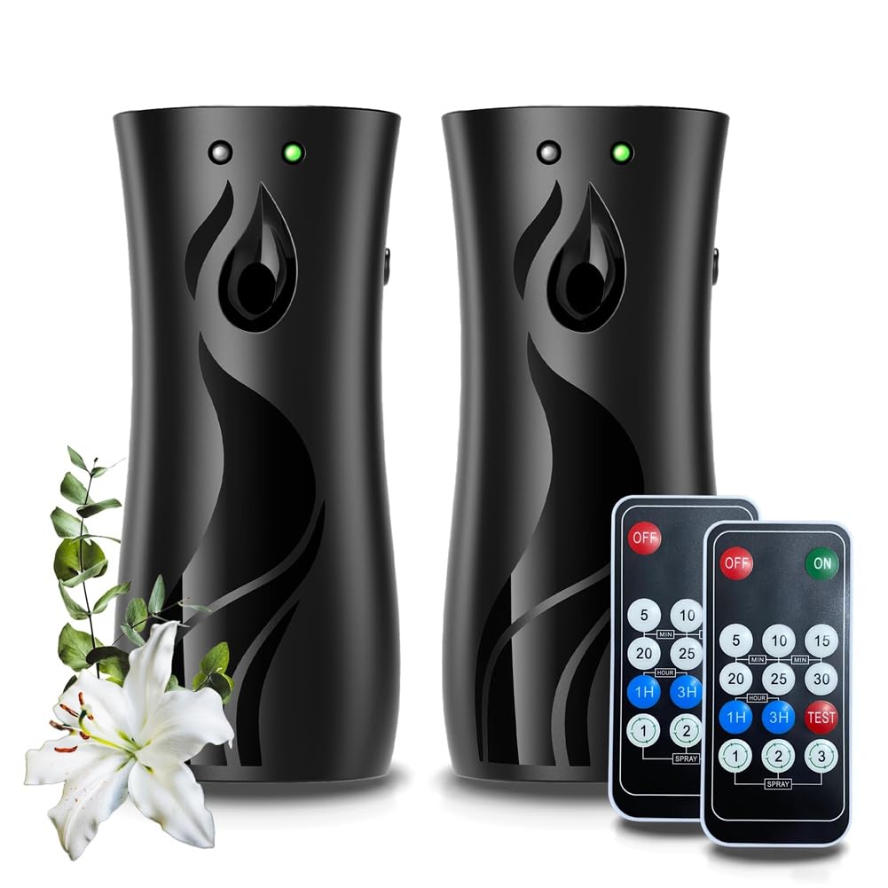 Distributeur automatique de désodorisant intérieur : support pulvérisation avec minuterie réglable