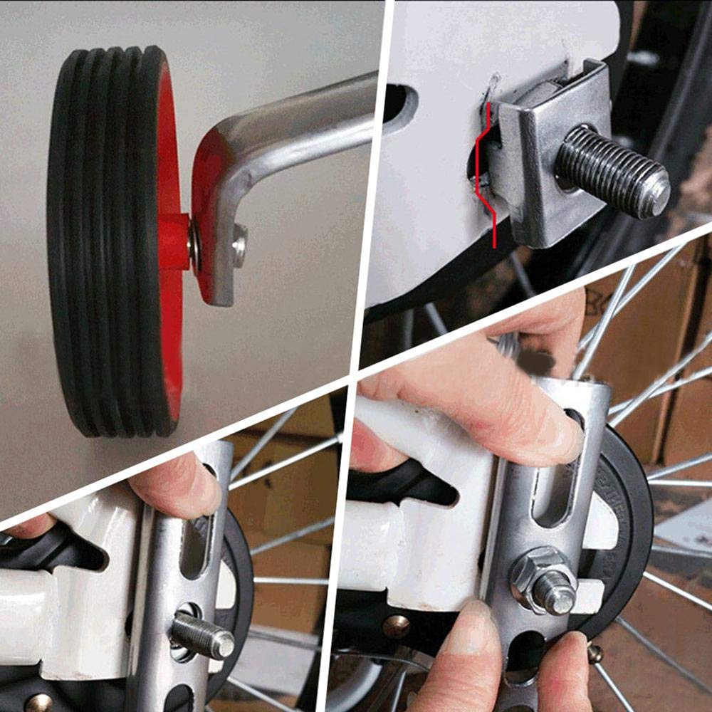 Ruedines Bicicleta Infantil Bicicletas para niños Estabilizadores de niños Kit 12-20 "Bicicleta de seguridad Balance de seguridad Auxiliar Rueda de entrenamiento Mute Ruedas Ciclismo Accesorios Ruedas