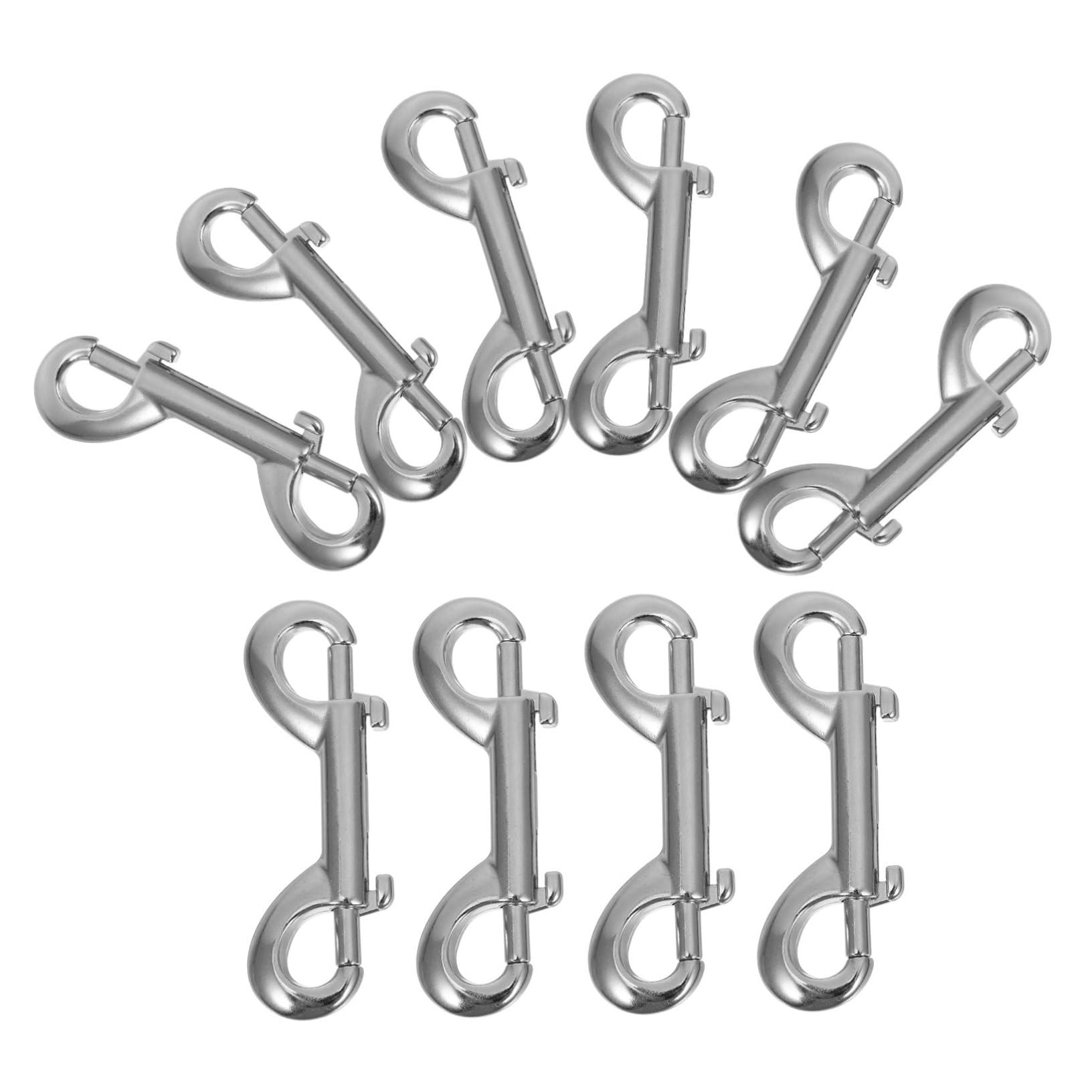 HOMOCONO Versatile Double Hook Design Detachable Swivel Snap for Dog Leash Trigger Metal Clips Key Holder Pet Cage Hardware