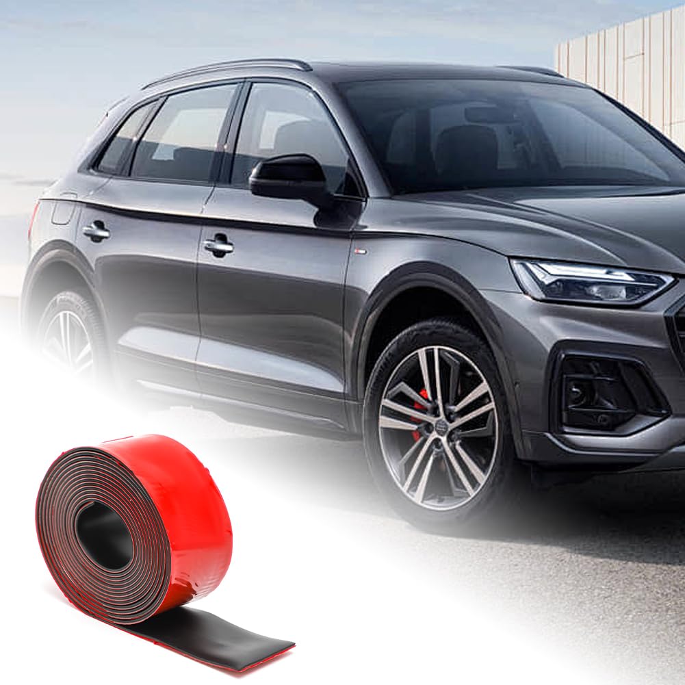 DASIAUTOEM Strisce di gomma autoadesive, in neoprene, in gomma, 50 mm (larghezza) x 1,5 mm (S) x 3,2 m (lunghezza) per lsolazione, pavimenti, copertura fai da te anti vibrazioni