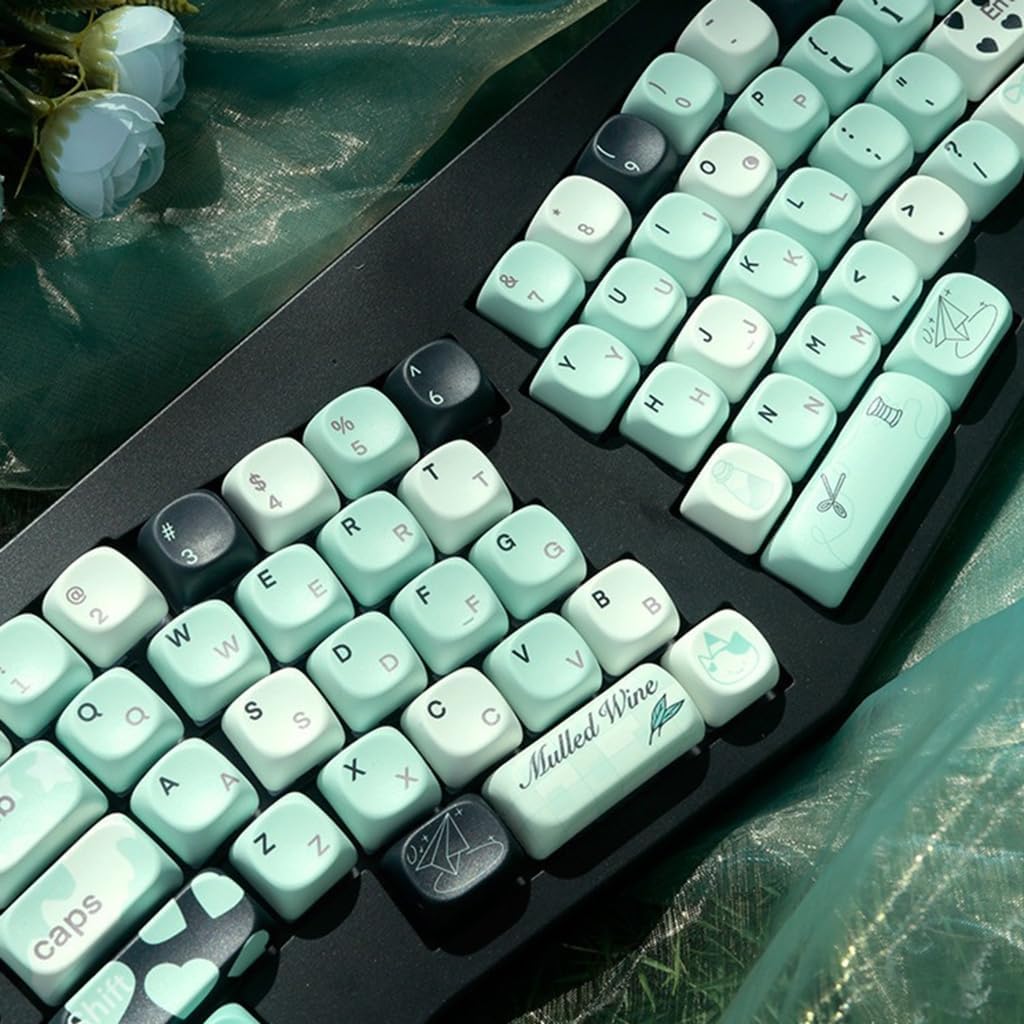 Fantasy Summer PBT MOA Profile Keycaps 131Keys Heat Subbed Set for Mechanical