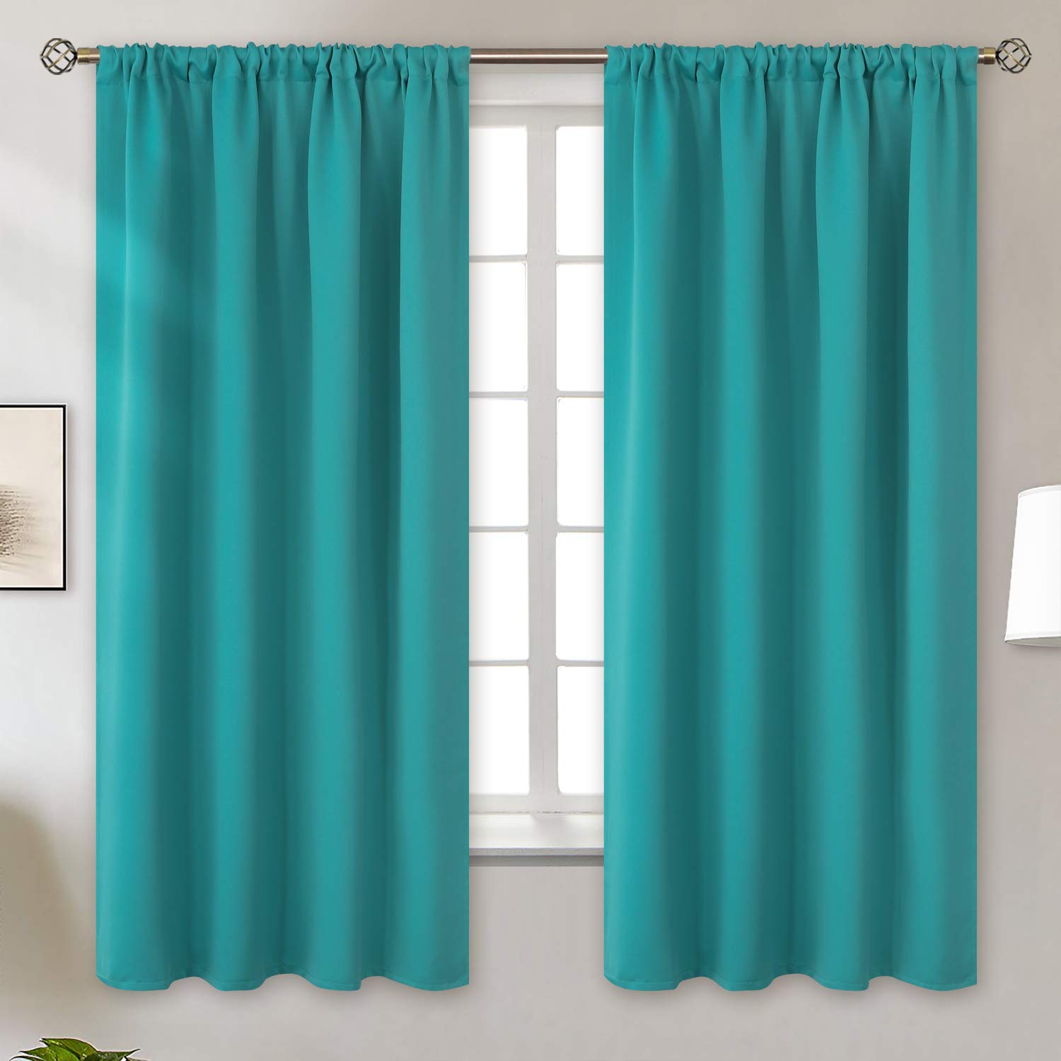 Thermal Teal Bedroom Curtains Curtains & Drapes 2023