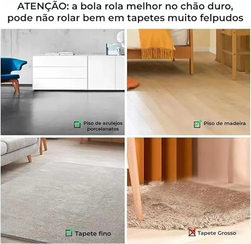 Bola Interativa Inteligente para PET - Recarregável USB (Rosa)