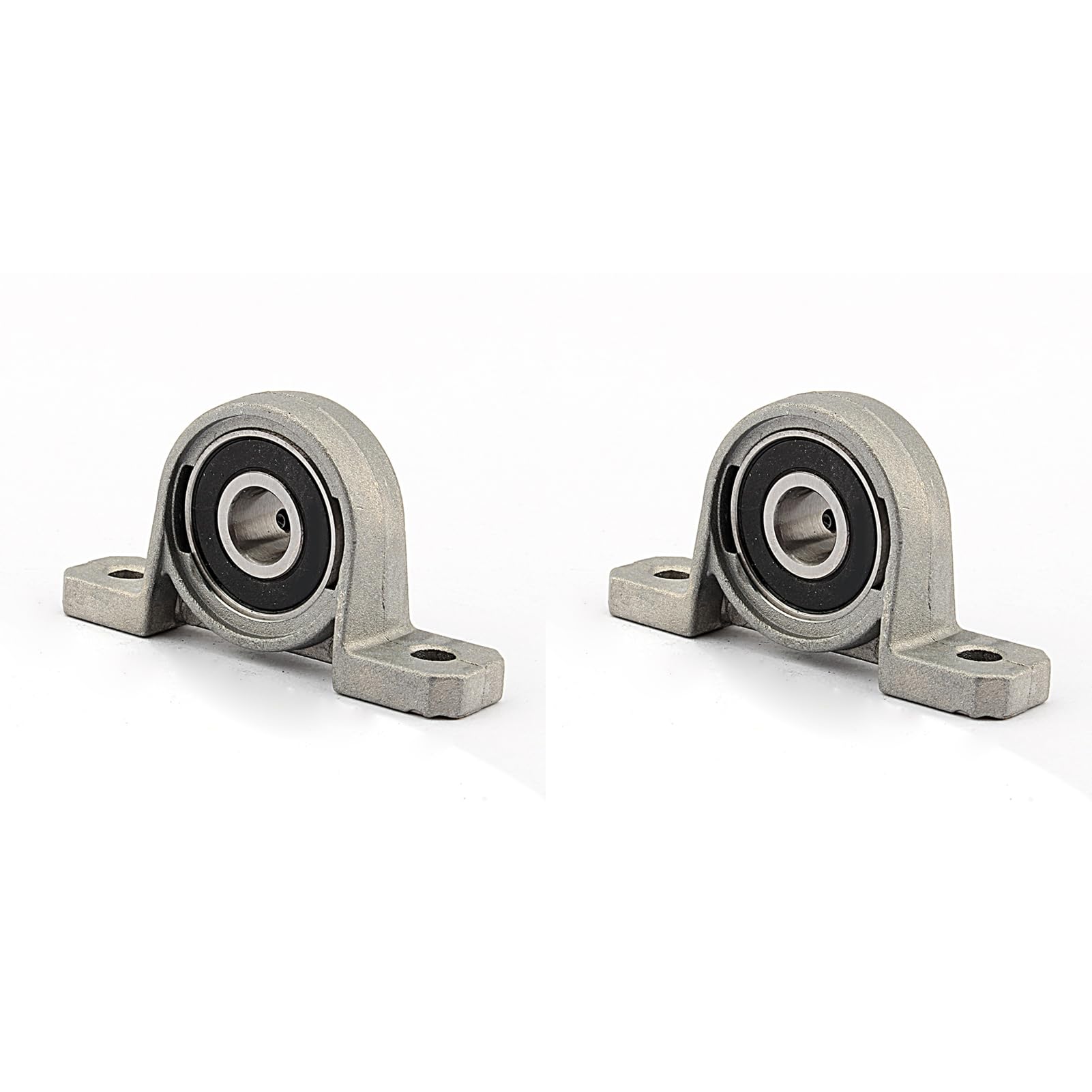 2PCS KP08 ID8mm Mounted Flange Pillow Block Bearings Self aligning Zinc Aluminum Alloy Support for Diameter 8mm Linear Shaft Rod T8 Lead Screw
