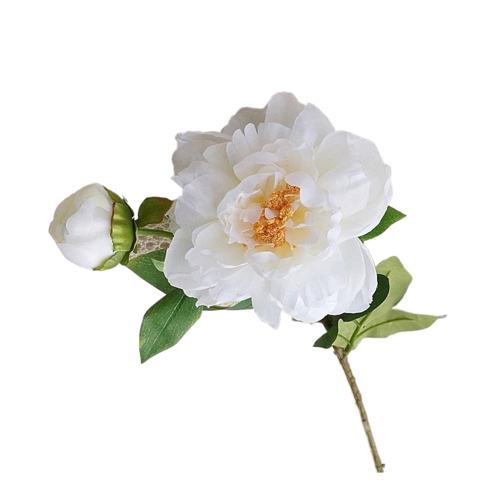 Casetlong 6Pcs Artificial Flowers For Home Decoration Fake Bouquet Wedding Decor Party Floral Arrangement(White)