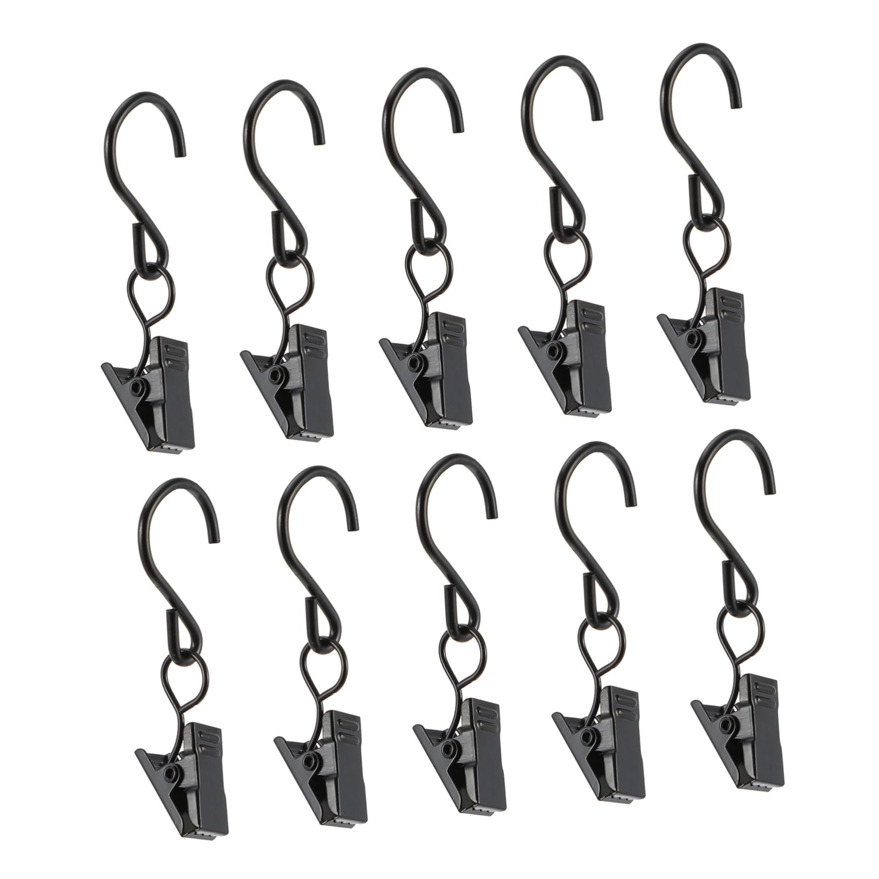 50 Clips de Gancho CORHAD para Cortinas y Colgar Perchas en Pared