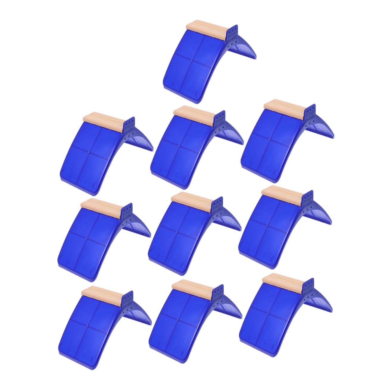 Toyvian Soporte para Palomas de Madera y PP, Juego de 10 Perchas Multifuncionales para Descanso y Comodidad de Pájaros y Loros en Exterior