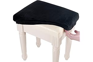 Soft Velvet Vanity Bench Cover: The Perfect Fit for Your Vanity or Square Stool