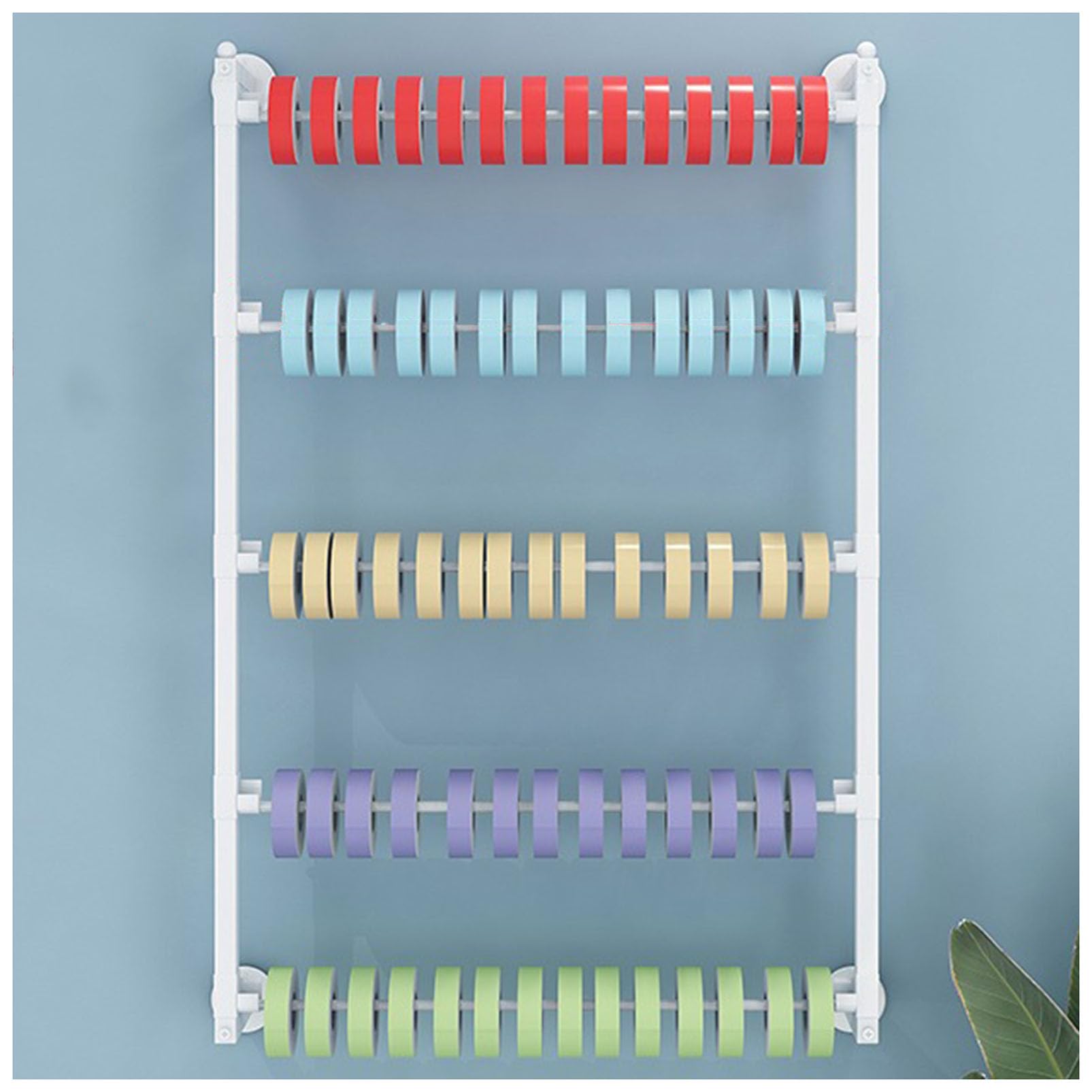 Genérico Perchero metálico de Pared para Colgar Bufandas y Corbatas, Ideal para Guardar Manualidades y dormitorios.