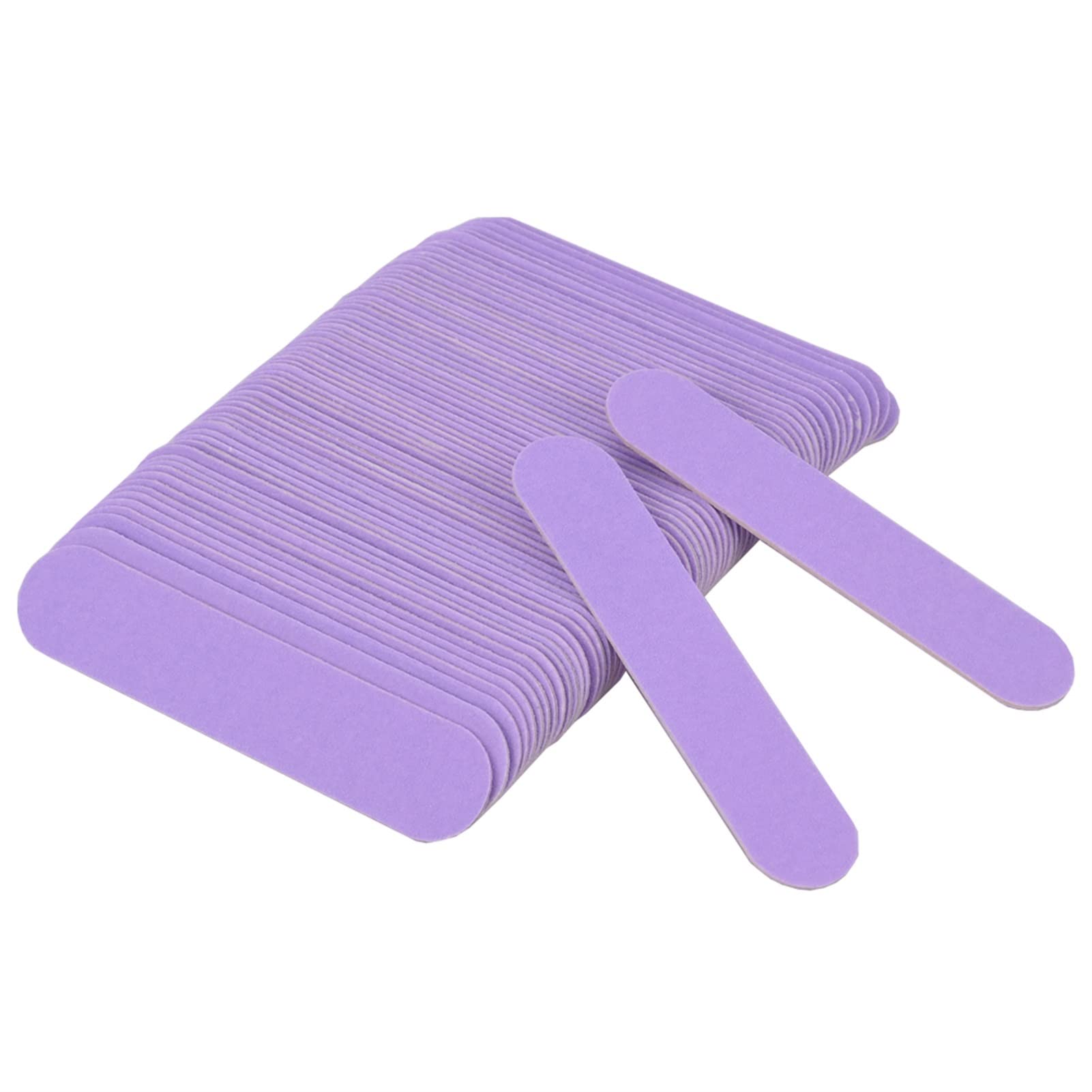 Lima per unghie, buffer per unghie, 200 pz/lotto Mini Lima for Unghie in Legno Professionale 247 Grana Levigatura Nail Art Doppio Lato(Roze)