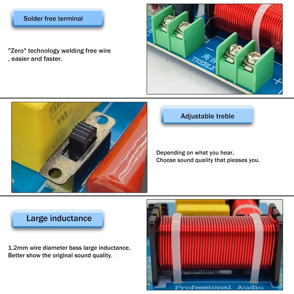Lizusidtsy Treble Bass Frequency Divider Hi-Fi Crossover KTV Stage Professional Speaker Crossover