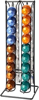 ilimiti Supports pour Capsules de Café Nespresso, Rangement de Café pour 36 Capsules Nespresso,Noir