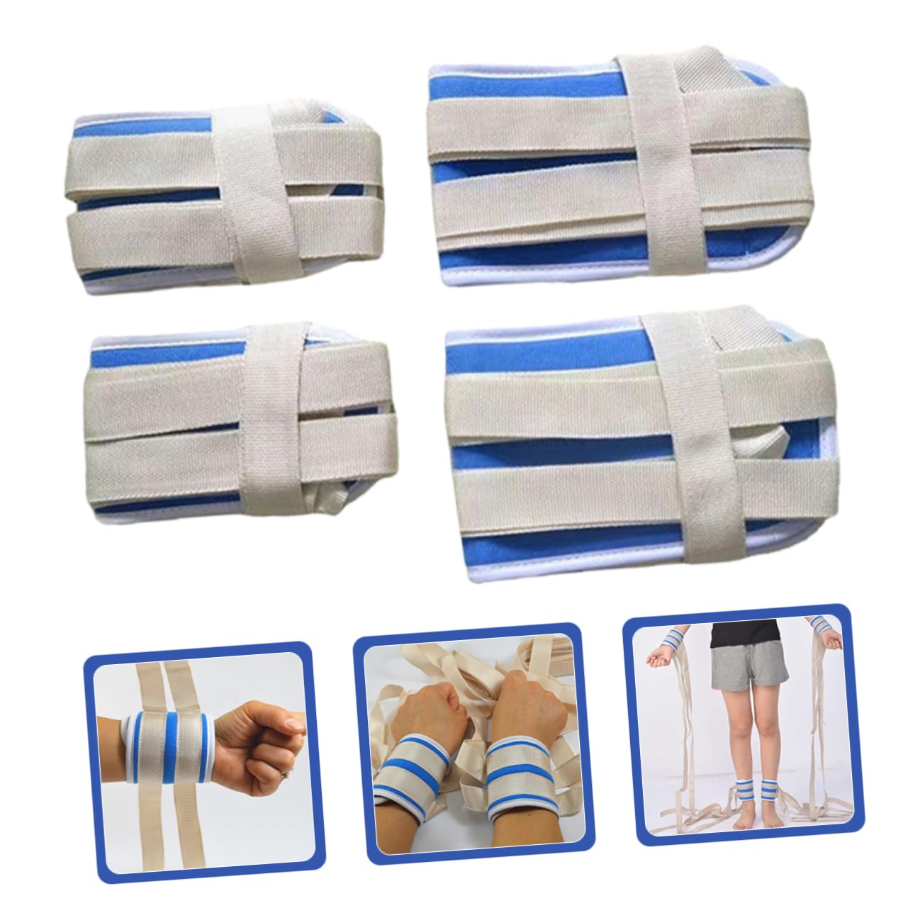 FOMIYES Hospital Patient Straps Band Medical Belt for Wrist Leg Comfortable and Easy to Apply