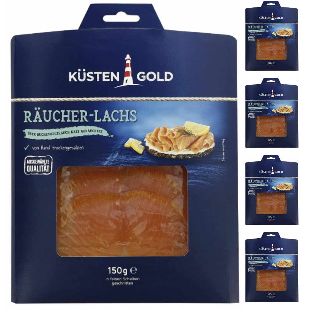 Räucher-Lachs 150g 5 Stück