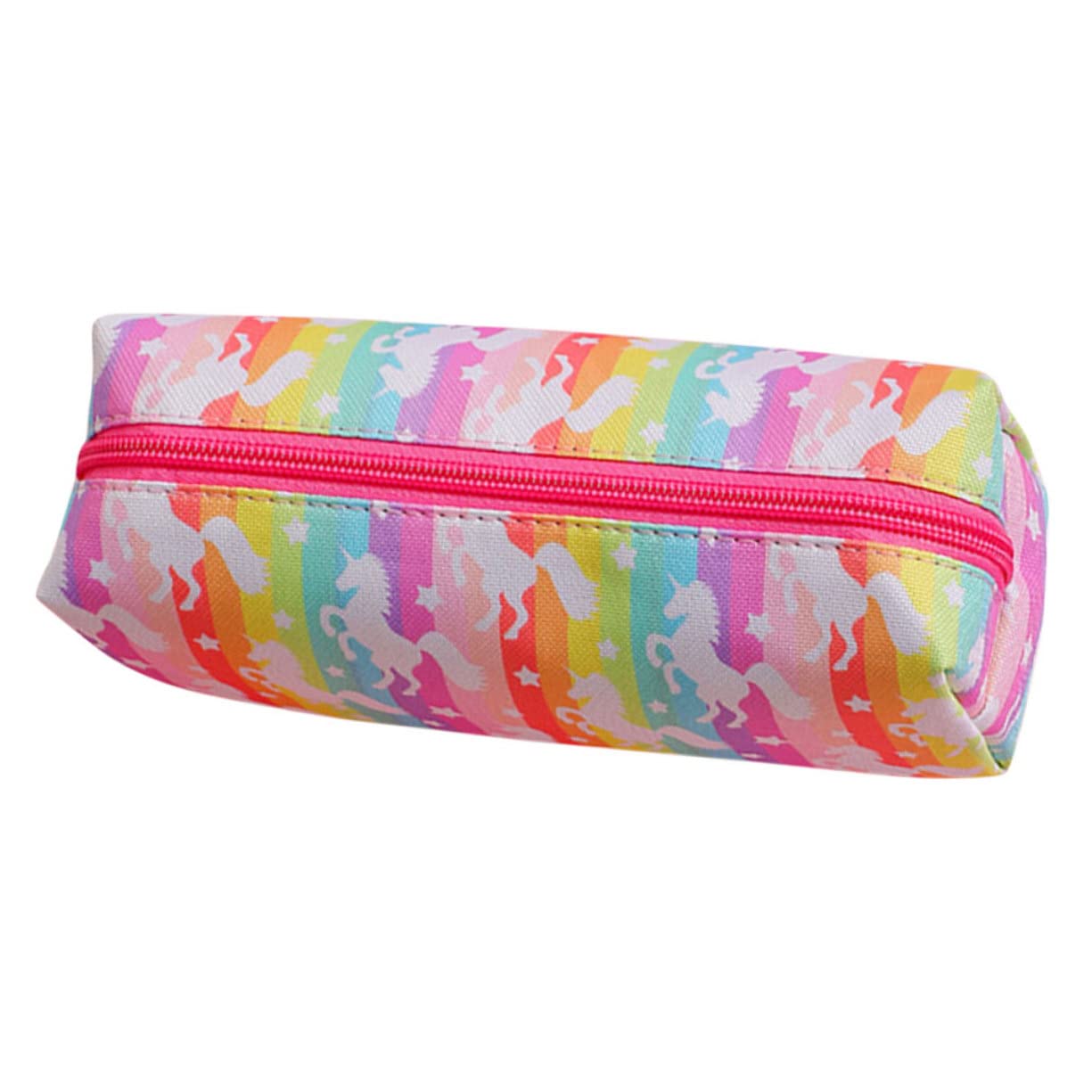 NUOBESTY 5pezzi Astuccio Per Design Unicorno Borsa Per Cancelleria Decorativa Capacità Con Cerniera Pratica e Leggera Organizer Per Matite e Accessori Scolastici