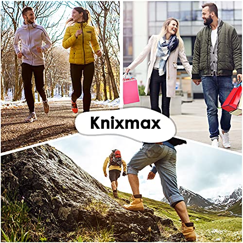 Image of Knixmax Memory Foam Insoles for Women Men, Super Soft Shoe Inserts for Sneakers Slippers Boots Liners Replacement Inner Soles, Cushioned Flat Shoe Pads Black EU 36