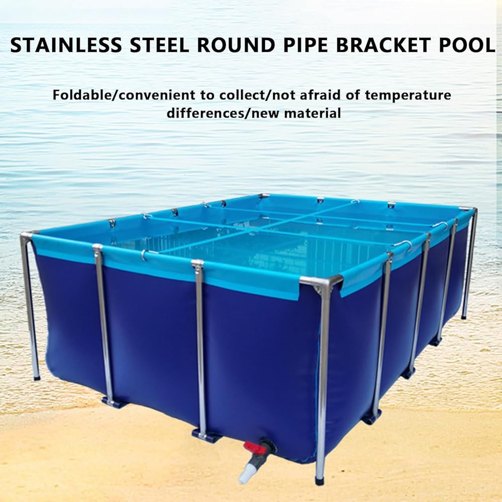 Tela per piscina fuori terra per stagni, tela cerata durevole per la cultura koi, irrigazione agricola e stoccaggio dell'acqua, grande uso all'aperto