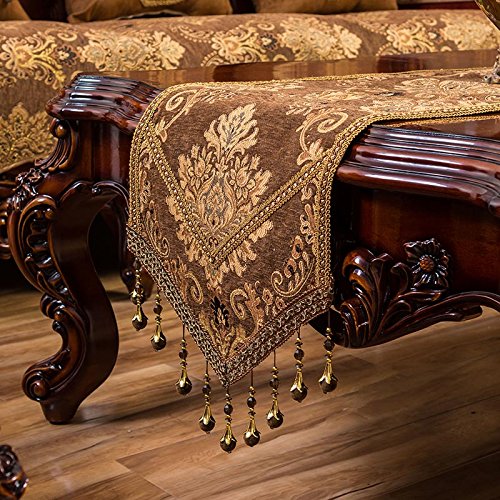 Chemin de table moderne champagne 35x220 idéal pour repas de fête
