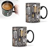Mechanic Toolbox Mug, 2026 New Unique 3D Mechanic Toolbox Set Coffee Mug, Non-slip Reusable Mug, Suitable as a Gift for Coworkers, Fathers, Renovation Workers (P-2PCS)