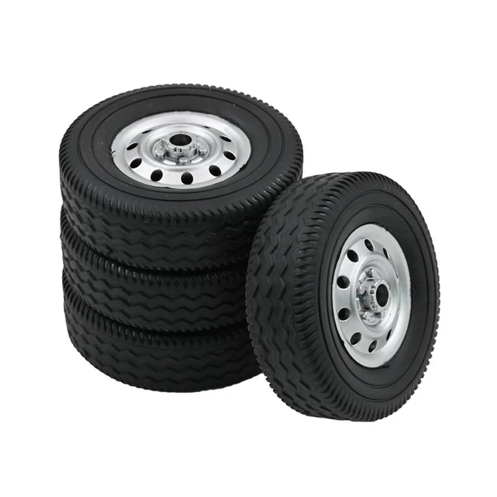 RC Pneus Jante Compatible avec WPL pour D12 8 Pièces Pneu De Roue 1/10 RC Camion Voiture Mise À Niveau Pièces De Rechange Accessoires RC Accessoire De Remplacement