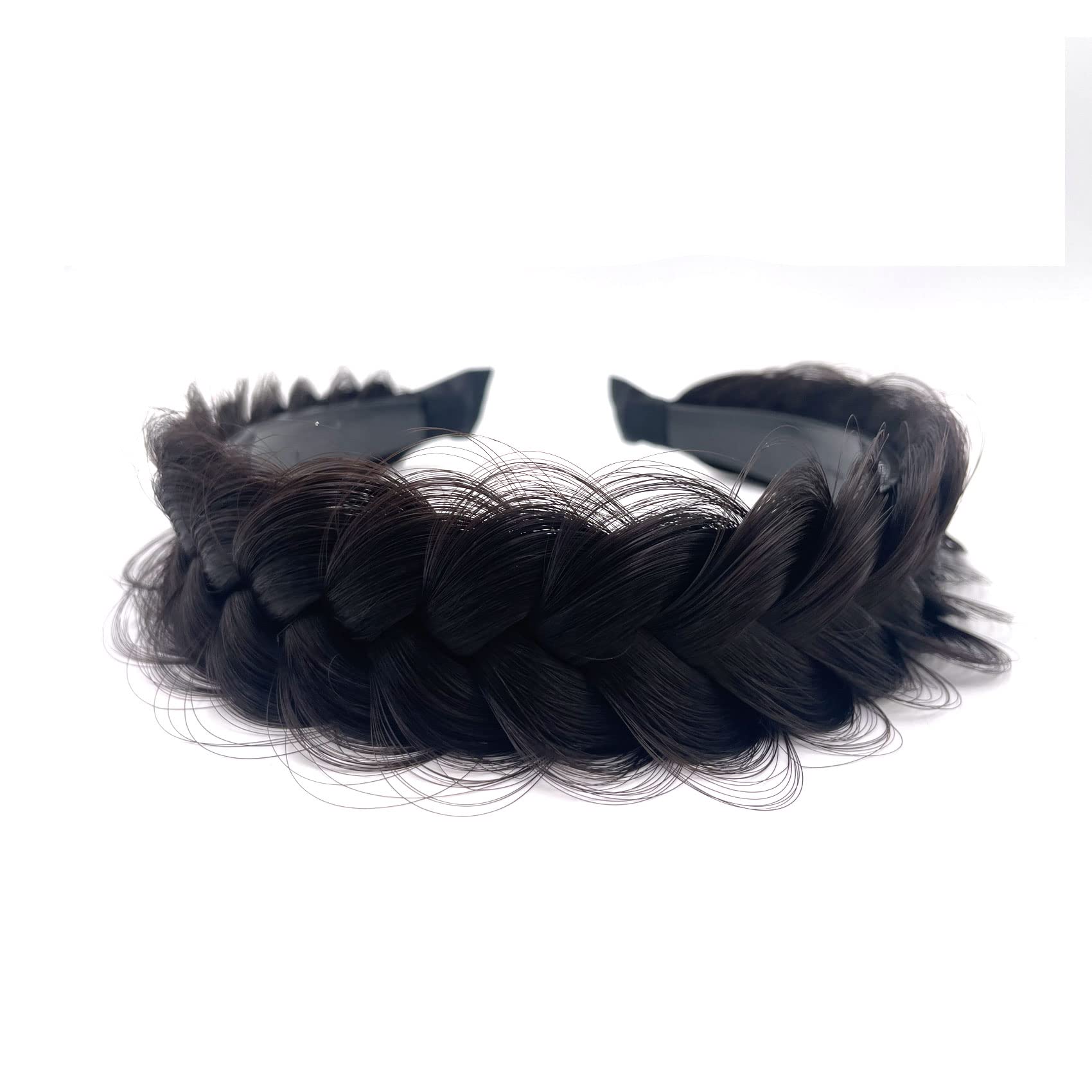 gevlochten haarband met pluizige vlechten voor een natuurlijke look | bol